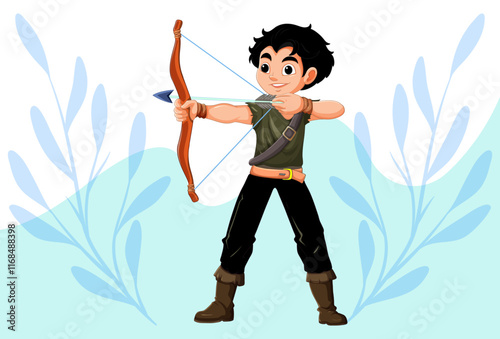 Bow Concept Illustration Stylish and Beautiful