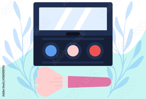 Highlighter Concept Illustration Stylish and Beautiful