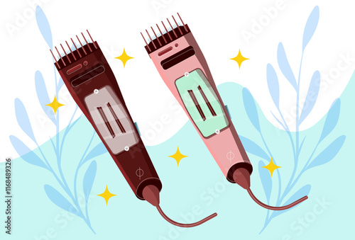 Trimmer Concept Illustration Stylish and Beautiful