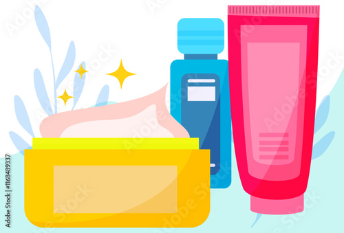 BB Cream Concept Illustration Stylish and Beautiful