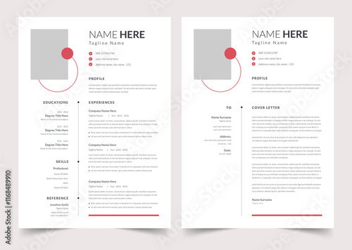 Minimal Resume and Cover Letter Set