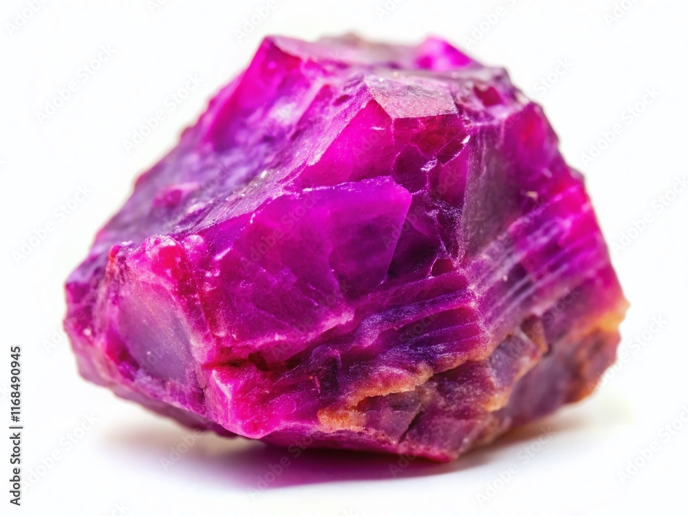 Cobaltocalcite Mineral Stone, Cobalt Calcite Gem, Isolated on White, Tilt-Shift Photography Cobaltocalcite Mineral Stone, Cobalt Calcite Gem, Isolated on White, Tilt-Shift Photography