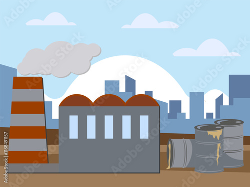 Industry Molten Concept Illustration Stylish and Beautiful