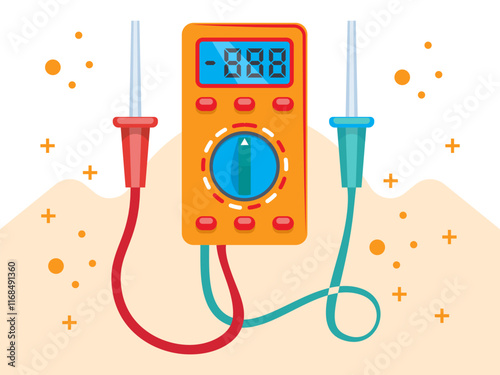 Multimeter Concept Illustration Stylish and Beautiful