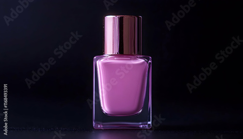 Purple Nail Polish Bottle Product Shot
