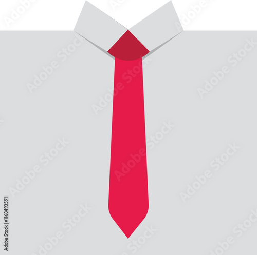 Professional Suit And Tie Icon Vector Illustration