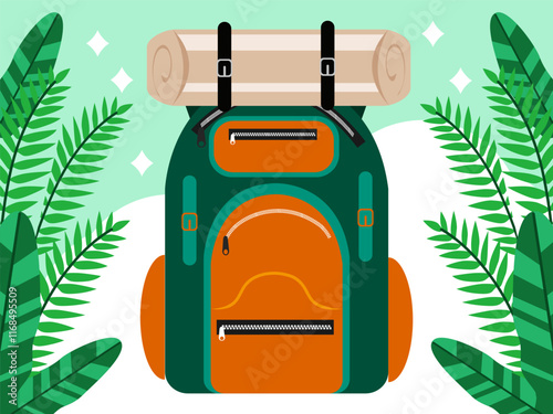 Backpack Concept Illustration Stylish and Beautiful
