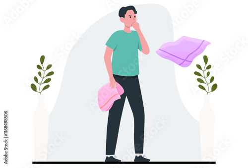 Handkerchief Concept Illustration Stylish and Beautiful