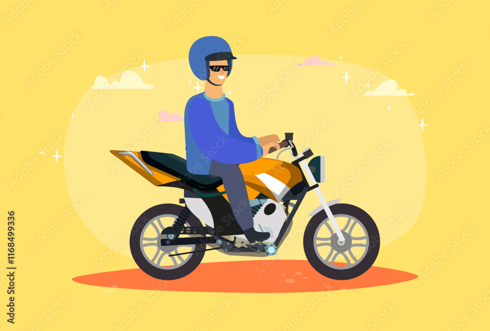 Motorbike Concept Illustration Stylish and Beautiful Motorbike Concept Illustration Stylish and Beautiful
