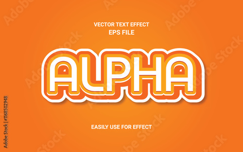 Alpha Vector Text Effect