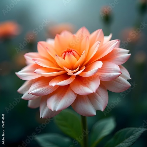 orange dahlia flower