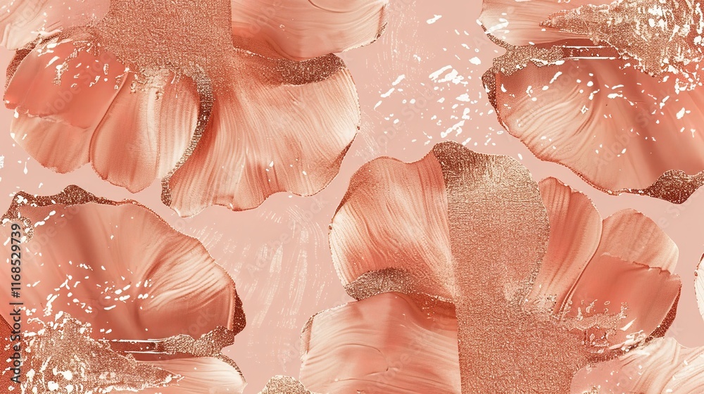 Fototapeta premium rose gold seamless pattern wallpaper
