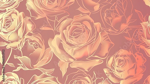 rose gold seamless pattern wallpaper