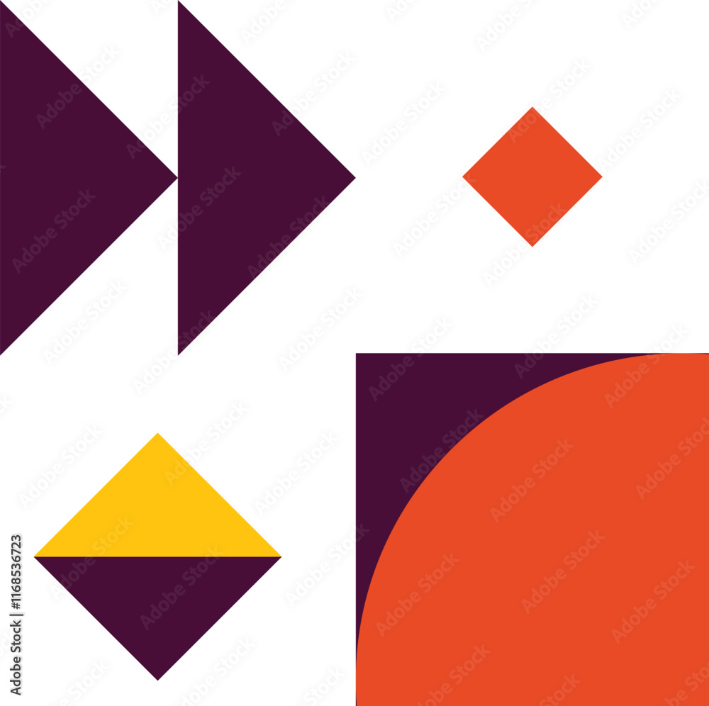 Abstract Geometric Pattern Stickers Abstract Geometric Pattern Stickers