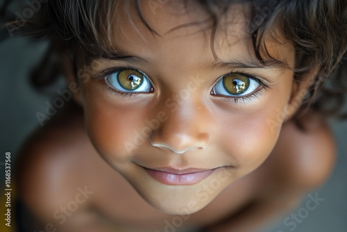 Smiling girl with braided hair in vibrant outdoor setting during daylight hours