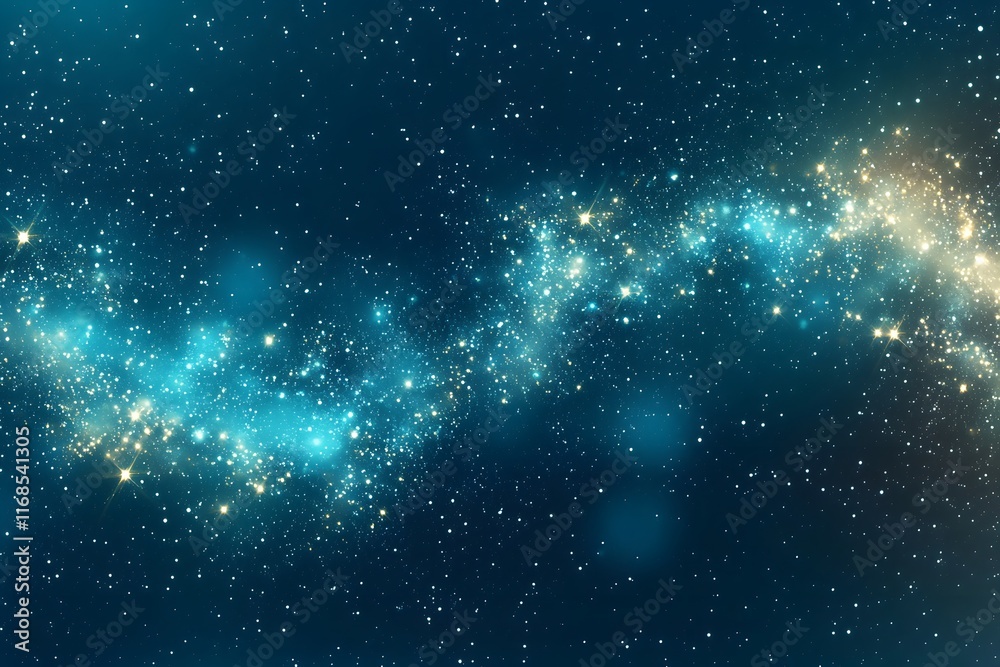 Obraz premium blue space background