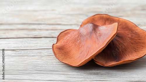 Rustic Brown Mushrooms: Two...