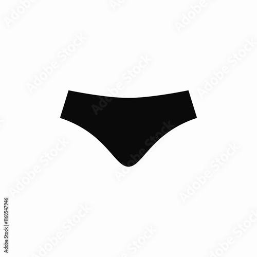 Underwear underpants clothing icon vector sign