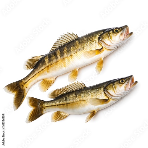 Walleye isolated on a white background