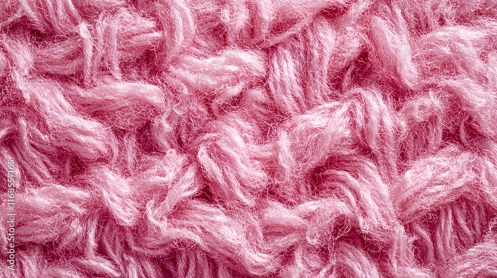 The gentle pink cotton wool background, with its abstract, fluffy texture, creates a delicate candyfloss-like softness.