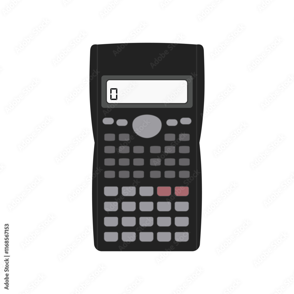 Calculator vector illustration and clip art isolated on a white background Calculator vector illustration and clip art isolated on a white background
