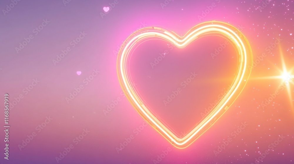 Luminous Heart Neon Sign Against a Gradient Twilight Sky, Soft Pink and Purple Tones, Ethereal Light Rays, Romantic Floating Particles, Creating a Dreamy Valentine's Atmosphere with Dramatic Lighting Luminous Heart Neon Sign Against a Gradient Twilight Sky, Soft Pink and Purple Tones, Ethereal Light Rays, Romantic Floating Particles, Creating a Dreamy Valentine's Atmosphere with Dramatic Lighting
