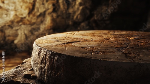 Close-Up of the Surface of a Cheese Wheel in Aging Cave 8K

 photo