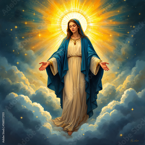 Concept photo of Virgin Mary