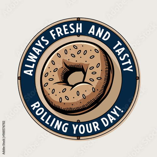 Bagels Circular Sign: Always Fresh and Tasty