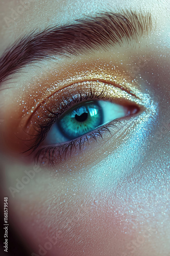 A close-up shot of a young ...
