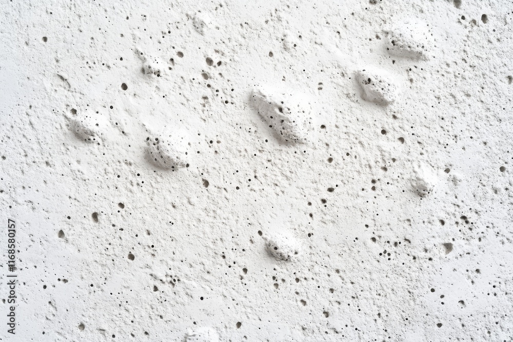 White textured wall surface with small holes and bumps. White textured wall surface with small holes and bumps.