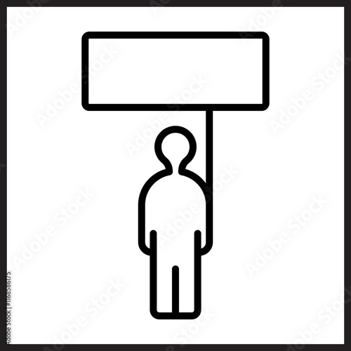 Public Demonstration icon Design