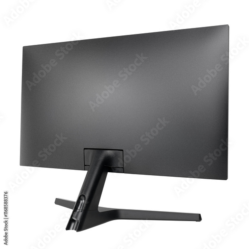 Computer back view png mockup digital device photo