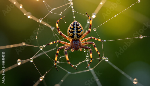 Spider in Symmetrical Web