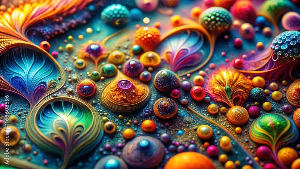 Abstract Macro Photography: Vibrant Colors & Intricate Textures Abstract Macro Photography: Vibrant Colors & Intricate Textures