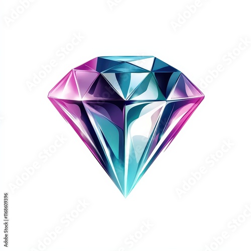 Design of diamond icon logo illustration isolated on white background