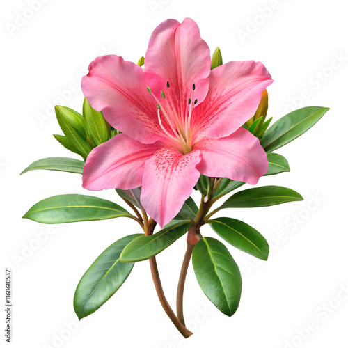 Azalea isolated on transparent background