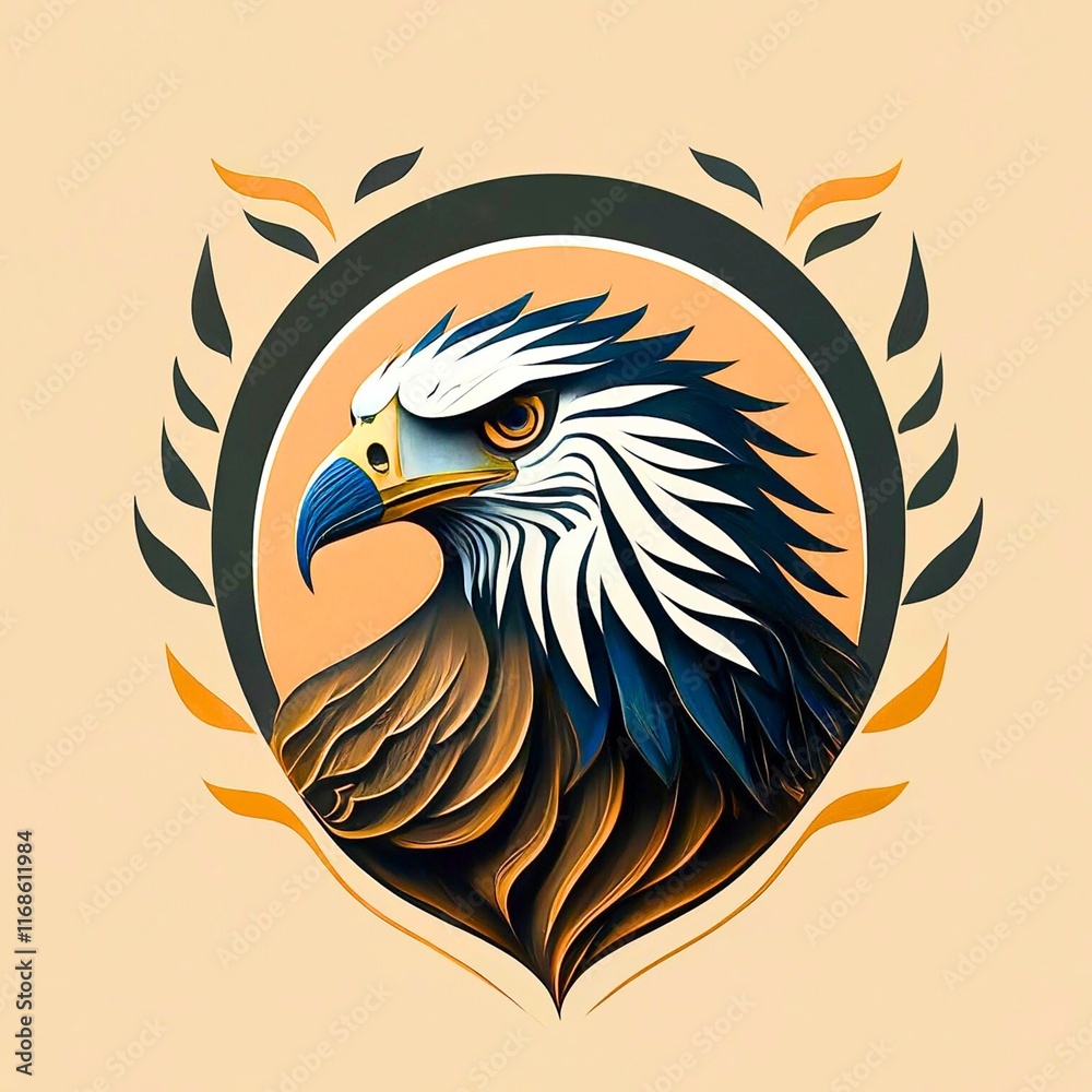 Obraz premium Logo in the form of an eagle
