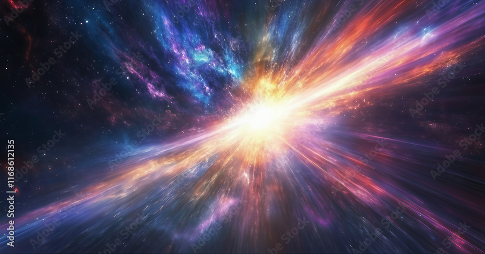 Cosmo burst of energy in space collider Cosmo burst of energy in space collider