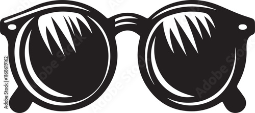 Sunglasses silhouette vector sunglass icon
