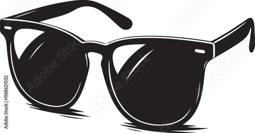 Sunglasses silhouette vector sunglass icon
