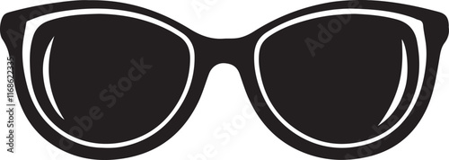 Sunglasses silhouette vector sunglass icon
