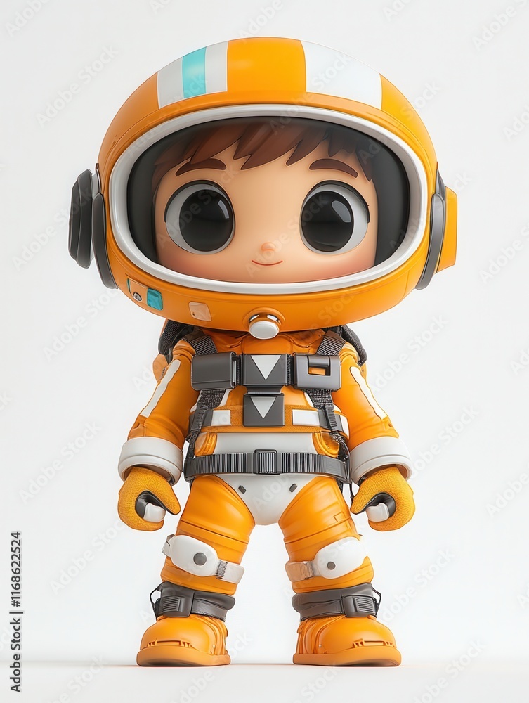 Cartoon Astronaut in 3D Style Cartoon Astronaut in 3D Style