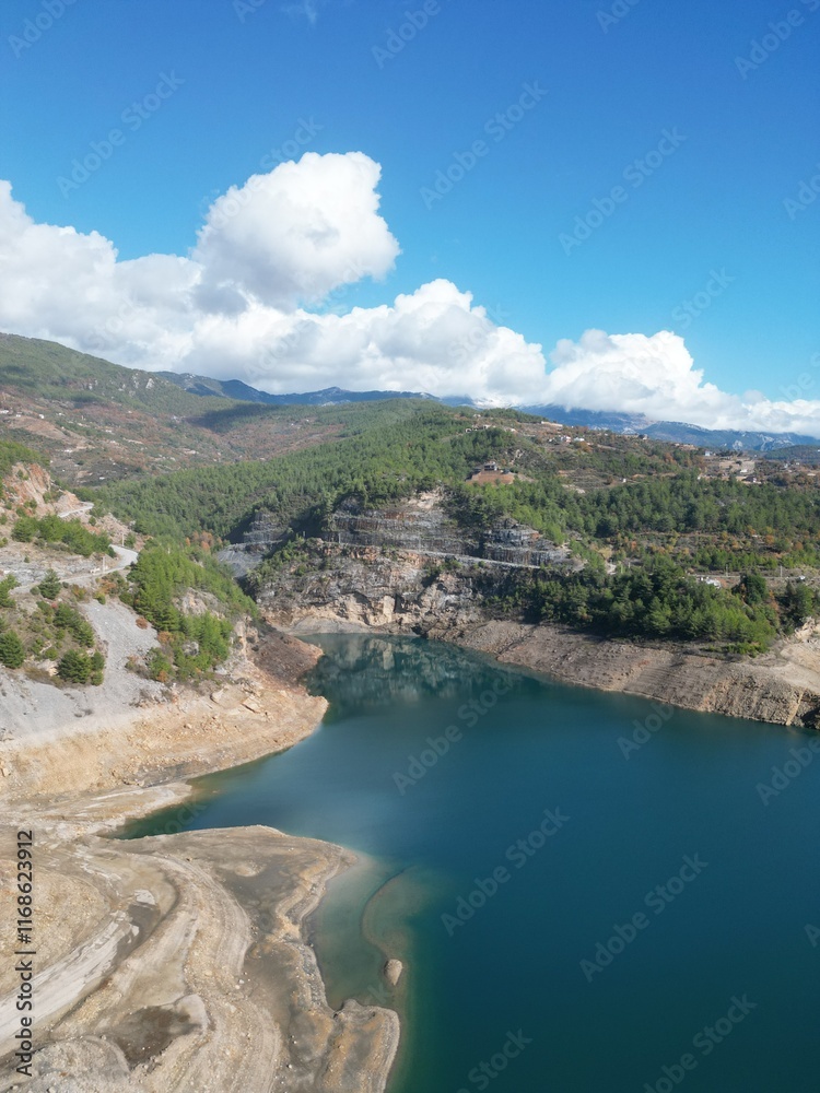 4k drone view of the canyon. High quality photo 4k drone view of the canyon. High quality photo