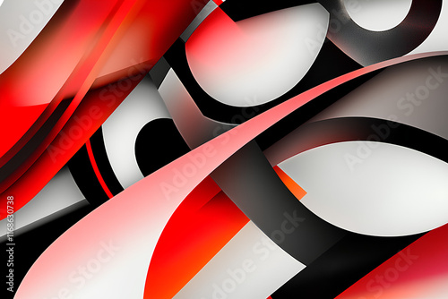 Wallpaper Mural Abstract Red and Black Background with Curved Lines and Gradient Texture Torontodigital.ca