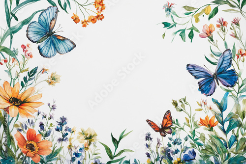 Wallpaper Mural Elegant wedding invitation card background vector. Minimal hand painted watercolor botanical flowers texture template background. Design for wedding, vip cover, poster, rsvp moderncard.Valentine's Day Torontodigital.ca