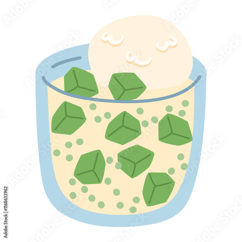 Buko salad or buko pandan, usually sliced ​​as a young coconut salad,is a Filipino fruit salad dessert