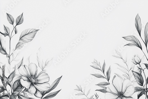 Wallpaper Mural Elegant wedding invitation card background vector. Minimal hand painted watercolor botanical flowers texture template background. Design for wedding, vip cover, poster, rsvp moderncard.Valentine's Day Torontodigital.ca