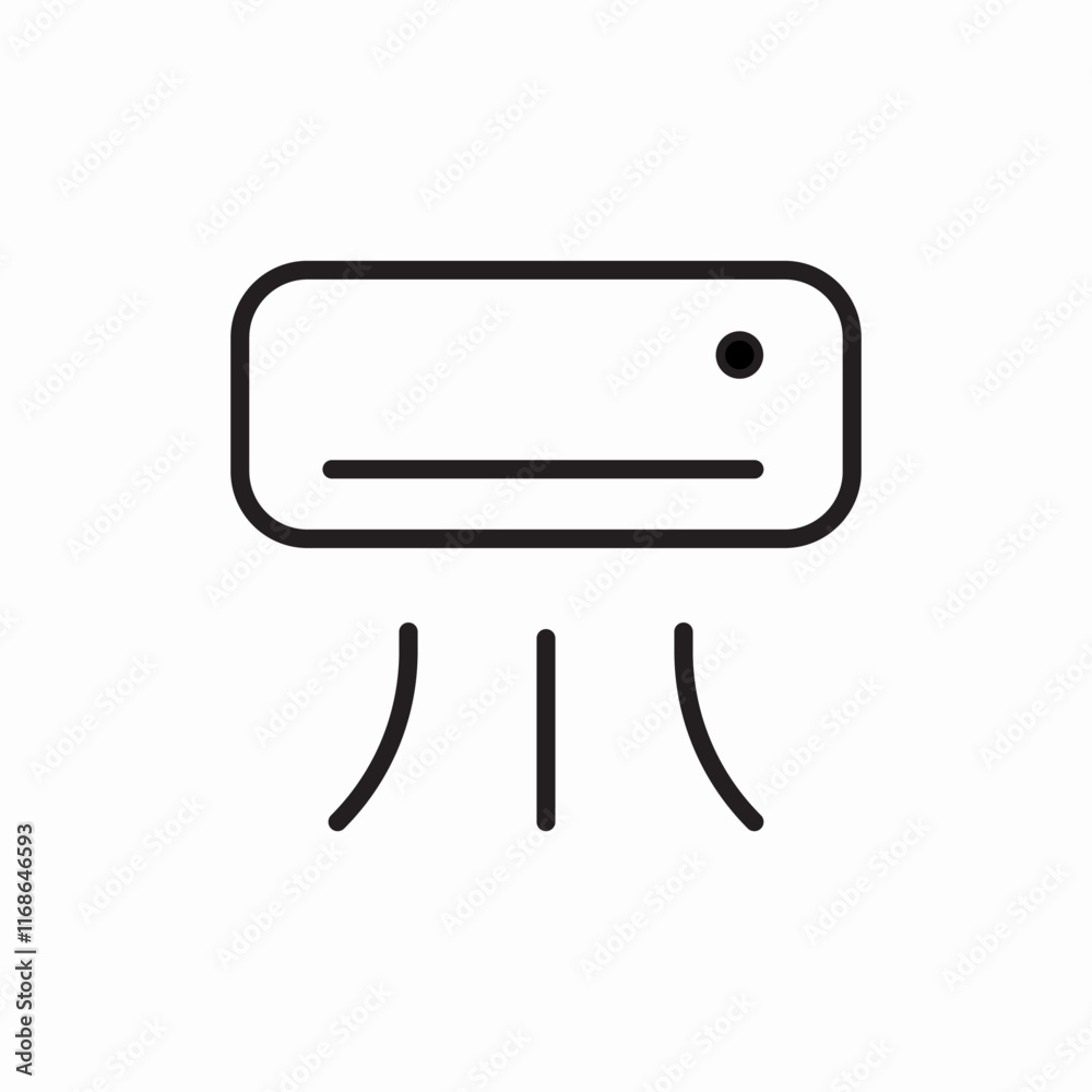Air conditioner cooling climate control icon vector sign
Air conditioner cooling climate control icon vector sign