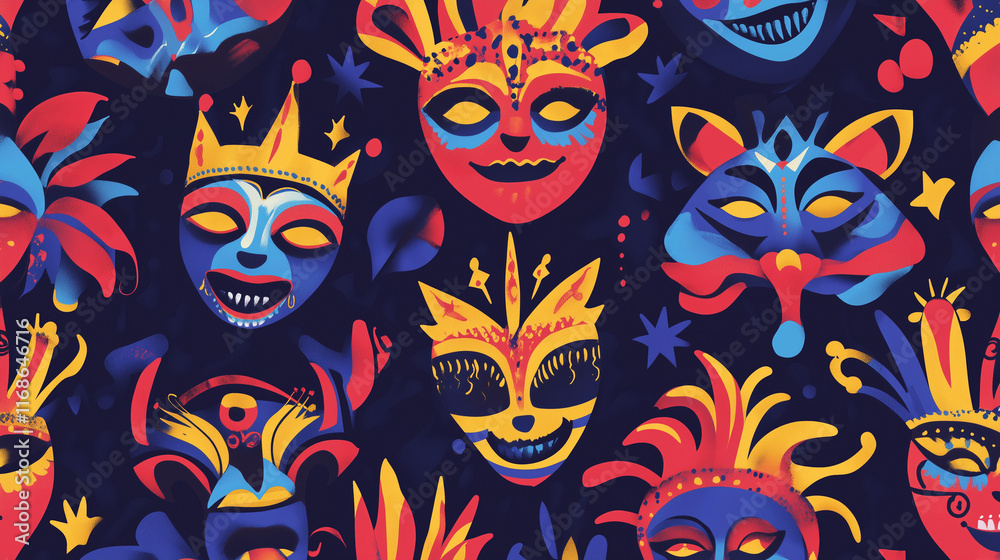 Naklejka premium carnival background